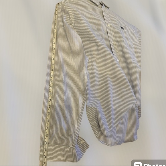 *Authentic* Men’s Burberry Brit Casual Pinstripe Shirt Sz XXL - Picture 10 of 14